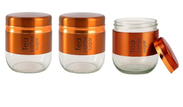 Pack_of_3,_400ML_Glass_Food_Storage_Container_with_Stainless_Steel_Cover_&_Airtight_Lid_Kitchen_Canister_Set_Coffee_Tea_Sugar_Dry_Fruits_Cookie_Glass_Jar,_Copper