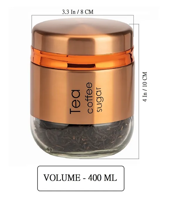 Pack_of_3,_400ML_Glass_Food_Storage_Container_with_Stainless_Steel_Cover_&_Airtight_Lid_Kitchen_Canister_Set_Coffee_Tea_Sugar_Dry_Fruits_Cookie_Glass_Jar,_Rose_Gold
