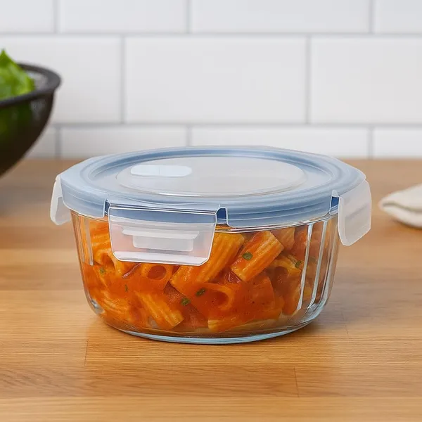 630_ML_Round_Striped_Fluted_Microwave_Safe_Borosilicate_Glass_Containers_Leak-Proof_Snap_Locking_Freezer_Safe_Bowl,_Transparent,_1_Piece