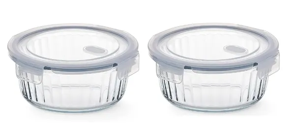 370_ML_Round_Striped_Fluted_Microwave_Safe_Borosilicate_Glass_Containers_Leak-Proof_Snap_Locking_Freezer_Safe_Bowl,_Transparent,_2_Pieces