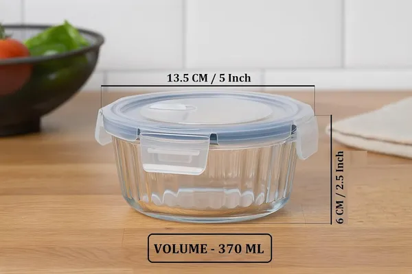 370_ML_Round_Striped_Fluted_Microwave_Safe_Borosilicate_Glass_Containers_Leak-Proof_Snap_Locking_Freezer_Safe_Bowl,_Transparent,_2_Pieces