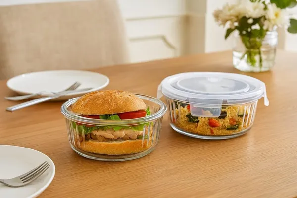 630_ML_Round_Striped_Fluted_Microwave_Safe_Borosilicate_Glass_Containers_Leak-Proof_Snap_Locking_Freezer_Safe_Bowl,_Transparent,_2_Pieces