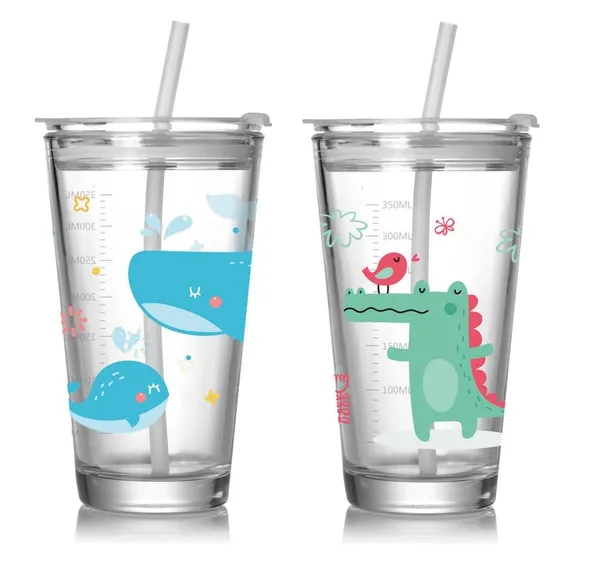 Set_of_2,_Cartoon_Theme_470_ML_Theme_Glass_Sipper_Coffee_Tumbler_Mug,_Dual_Drinking_Leakproof_Airtight_Travel_Cup_for_Kids,_Multicolor