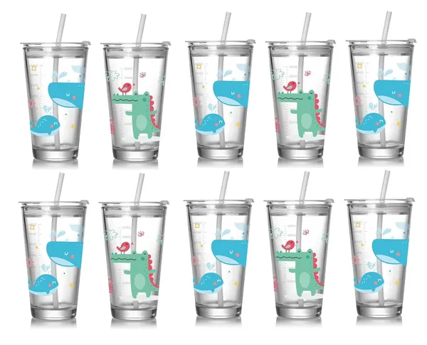Tiptoe_Pack_of_10,_Cute_Cartoon_Print_Glass_Sipper_Cup_with_Straw__470_ML_Transparent_Tumbler_for_Kids_|_Leak-Proof_Drinking_Travel_Mug,_Birthday_Return_Gift_Boys_and_Girls