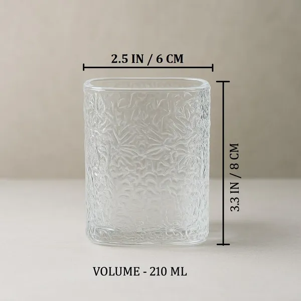 210_ML,_Premium_Square_Textured_Whisky_Glass_Set_�_Crystal_Clear_Glasses_for_Whisky,_Cocktails,_Juice_&_Drinks_�_Elegant_Old_Fashioned_Tumblers_for_Home_&_Bar_(Set_of_6)