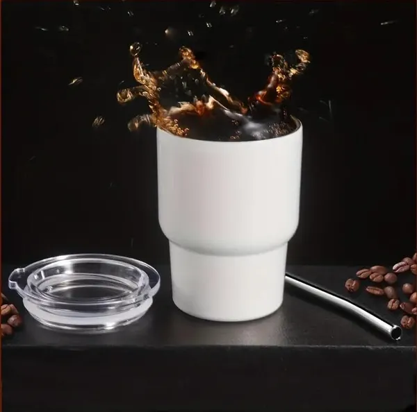 Tiptoe�_10_Pieces,_90ML_Mini_Stainless_Steel_Tumbler_Shot_Glass_with_Straw_and_Lid,_Double_Wall_Sublimation_Mug_Cups_Glass_for_Kids_Return_Gifting,_Wedding_Party_Bar,_Multicolor