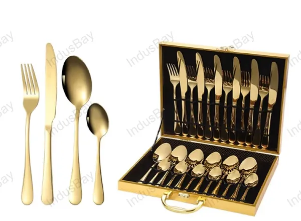 Premium_Golden_Flatware_24_Piece_Set,_High_Grade_Stainless_Steel_Tableware_Cutlery_Include_Knives/Forks/Spoons_Set_for_Home_Restaurant,_Mirror_Polished,_Dishwasher_Safe_Gift_Box_Pack