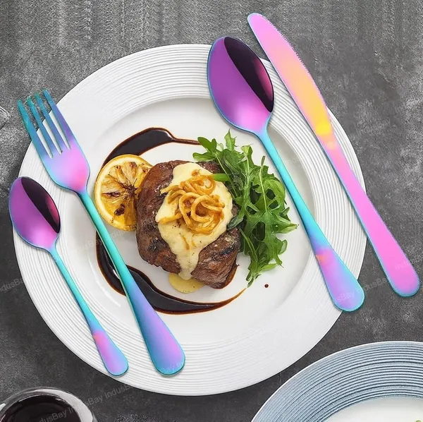 Premium_Rainbow_Flatware_24_Piece_Set,_High_Grade_Stainless_Steel_Tableware_Cutlery_Include_Knives/Forks/Spoons_Set_for_Home_Restaurant,_Mirror_Polished,_Dishwasher_Safe_Gift_Box_Pack