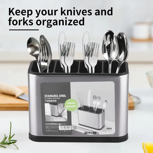 Premium_Stainless_Steel_Cutlery_Holder_for_Kitchen_|_4-Compartment_Utensil_Organizer_|_Anti-Fingerprint,_Detachable_&_Easy-to-Clean_Flatware_Storage_Rack_for_Spoons,_Forks,_Straw_and_more