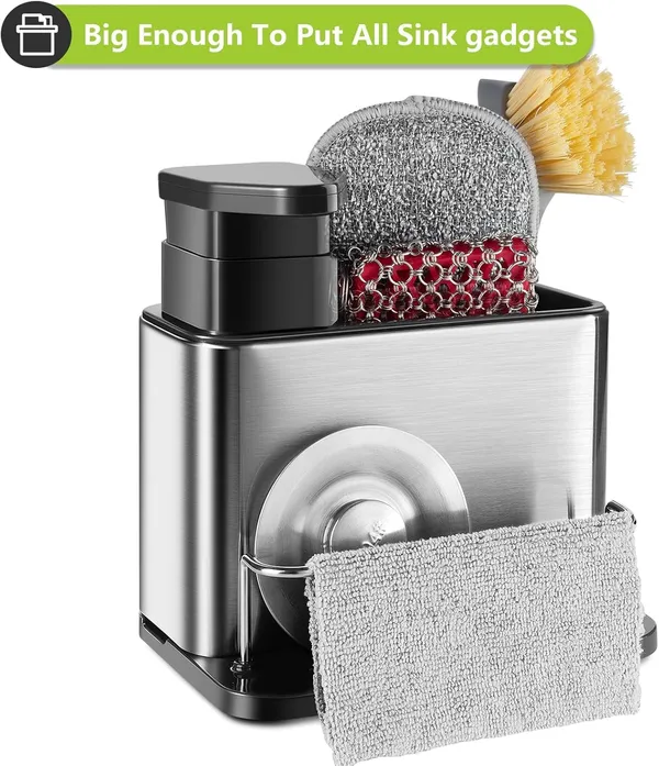 Kitchen_Sink_Caddy_with_Liquid_Soap_Dispenser_Lightweight_and_Sturdy_�_Non-Slip_Base_�_Simple_Water_Drainage_System_�_Elegant_Countertop_Kitchen_Sink_Organiser_for_Cleaning_Supplies