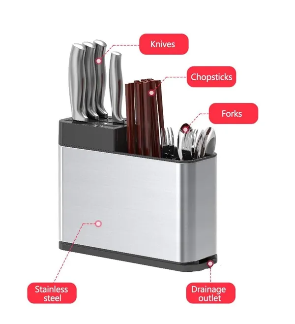 Stainless_Steel_Kitchen_Cutlery_Holder_with_Knife_Block_|_Multipurpose_Utensil_Organizer_for_Spoons,_Forks,_Knives_&_Chopsticks_|_Modern_Countertop_Cutlery_Storage_Rack