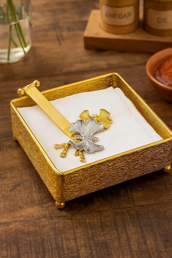 Golden_Metal_Tissue_Holder_with_Butterfly_Arm_and_Rose_Gold_Acrylic_Base_Tissue_Paper_Organizer_for_Home,_Office,_Restaurants_&_Cafes