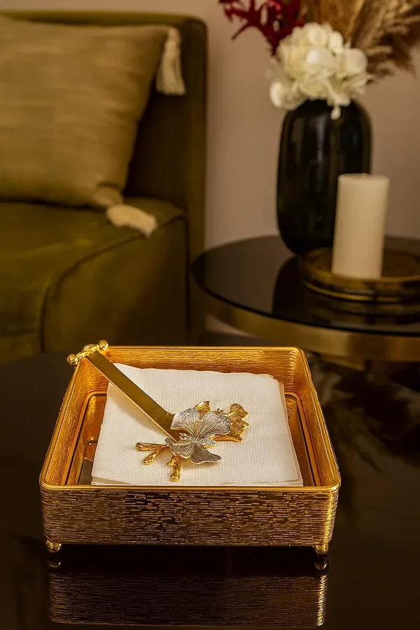 Golden_Metal_Tissue_Holder_with_Butterfly_Arm_and_Rose_Gold_Acrylic_Base_Tissue_Paper_Organizer_for_Home,_Office,_Restaurants_&_Cafes