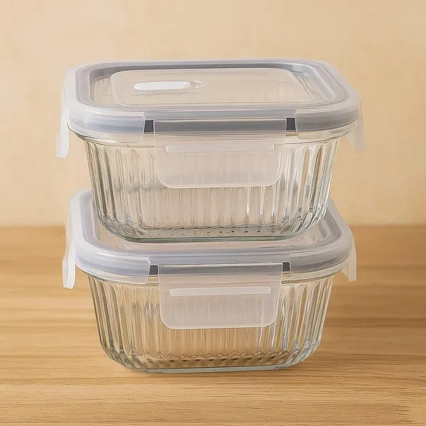 Pack_of_2,_800_ml_Microwave_Safe_Fluted_Glass_Square_Food_Storage_Container_with_Airtight_Air-Vent_Lid_|_Leak-Proof,_BPA-Free,_Freezer_&_Oven_Safe_|_Meal_Prep,_Kitchen_Storage_Lunch_Box
