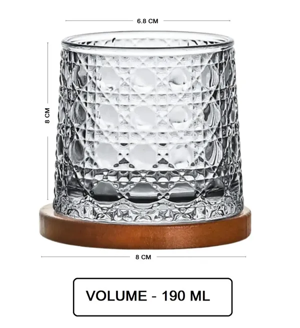 190_ML,_Revolving_Whisky_Tumbler_Glasses_Dome_Bottom_Spinning_Glassware_for_Wiskey,_Cocktail,_Gift_for_Anniversary,_Wedding,_Housewarming,_Birthday,_2_Pieces_Set,_Clear