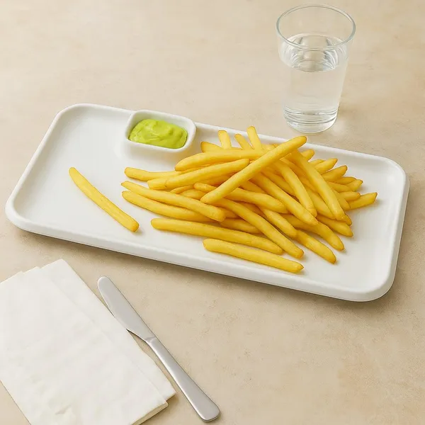 Pack_of_2,_14_Inch_Rectangular_Ceramic_Serving_Plate_with_Dip_Bowl_|_Multipurpose_Snack_&_Sauce_Platter_for_Momos,_Fries,_Snacks,_Elegant_White_Dinnerware_for_Home,_Caf�_&_Parties