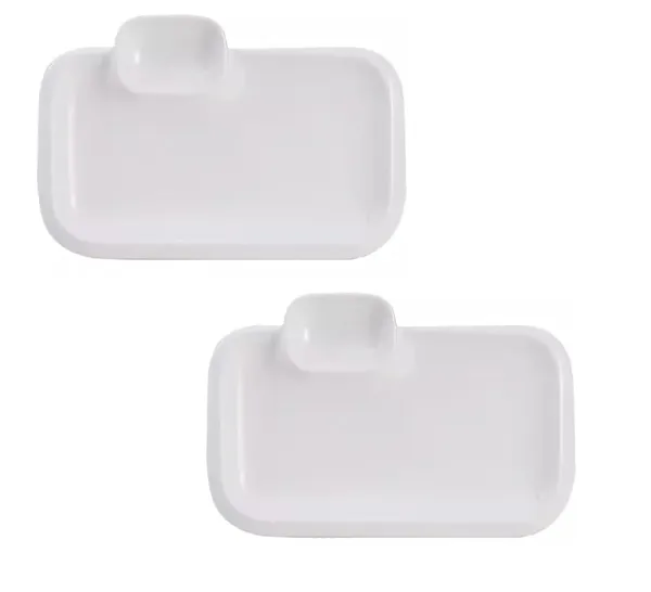 Pack_of_2,_14_Inch_Rectangular_Ceramic_Serving_Plate_with_Dip_Bowl_|_Multipurpose_Snack_&_Sauce_Platter_for_Momos,_Fries,_Snacks,_Elegant_White_Dinnerware_for_Home,_Caf�_&_Parties