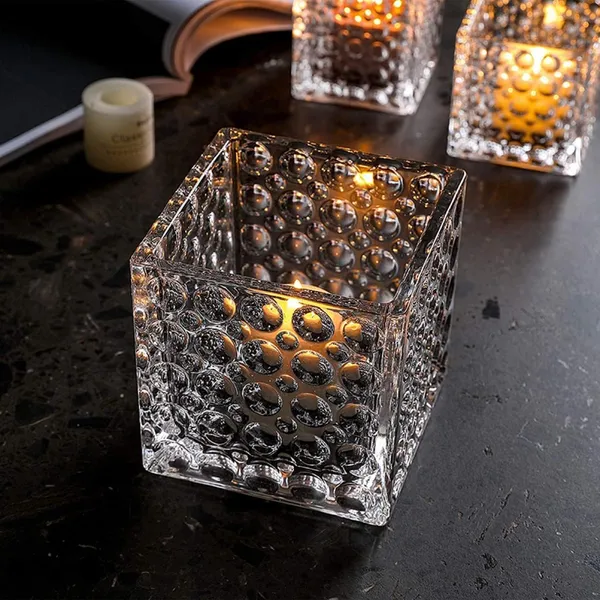 Pack_of_3,Wide_Mouth_Square_Cube_Flower_Vase_Bubble_Design_Candle_Holder_Glass_Flower_Vases_for_Home_Decor_4_Inch,_Transparent