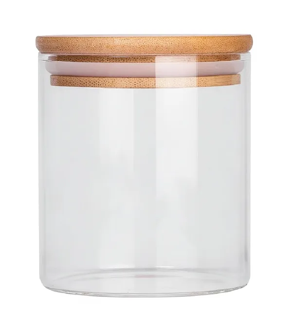 500_ML_Airtight_Glass_Storage_Jars_with_Bamboo_Lid_Clear_Snack_Containers_for_Kitchen_Dry_Fruit,_Nuts_&_Pantry_Organiser,_1_Pieces
