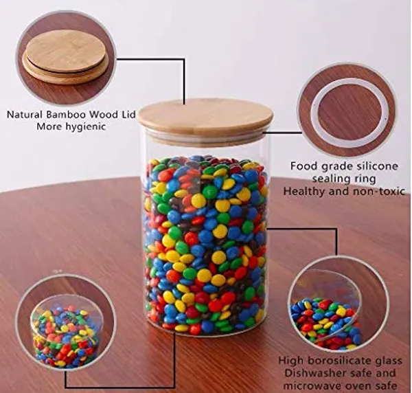 500_ML_Airtight_Glass_Storage_Jars_with_Bamboo_Lid_Clear_Snack_Containers_for_Kitchen_Dry_Fruit,_Nuts_&_Pantry_Organiser,_1_Pieces