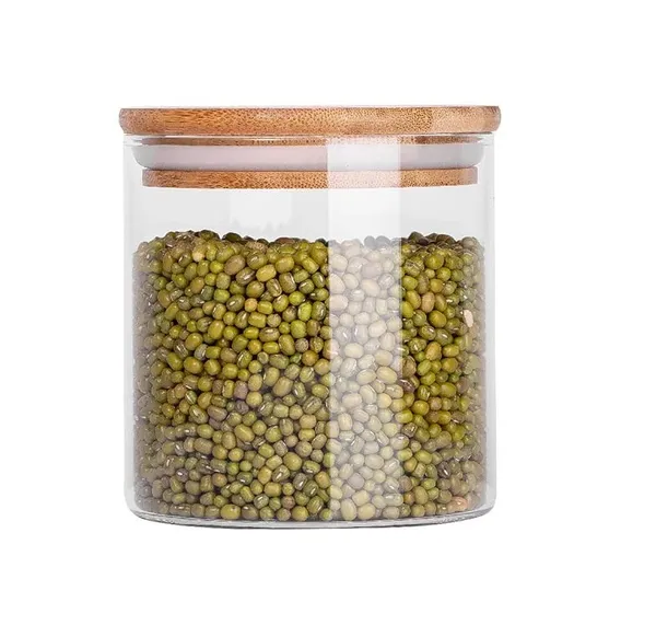 500_ML_Airtight_Glass_Storage_Jars_with_Bamboo_Lid_Clear_Snack_Containers_for_Kitchen_Dry_Fruit,_Nuts_&_Pantry_Organiser,_1_Pieces