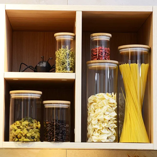 500_ML_Airtight_Glass_Storage_Jars_with_Bamboo_Lid_Clear_Snack_Containers_for_Kitchen_Dry_Fruit,_Nuts_&_Pantry_Organiser,_3_Pieces