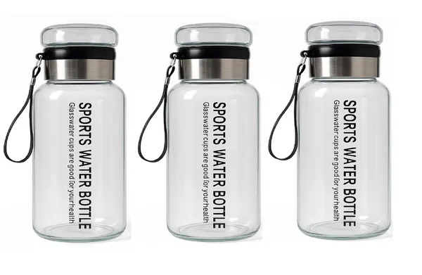 1_Litre_Glass_water_Bottle_with_Leak-Proof_Steel_Lid,_Filter_&_Carry_Strap_�_BPA-Free,_Durable,_Easy_to_Clean,_Ideal_for_Gym,_Office,_Travel_&_Home_Use,_3_Pieces