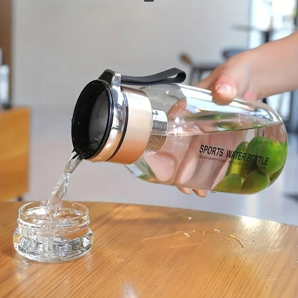 1_Litre_Glass_water_Bottle_with_Leak-Proof_Steel_Lid,_Filter_&_Carry_Strap_�_BPA-Free,_Durable,_Easy_to_Clean,_Ideal_for_Gym,_Office,_Travel_&_Home_Use,_3_Pieces
