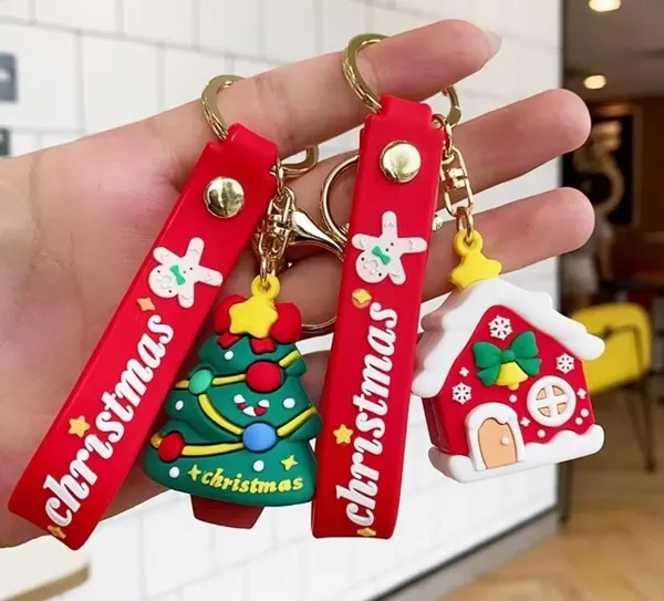 Set_of_2,_Merry_Christmas_Theme_Cute_Keychain_Bag_Keychain_Key_Holder_Christmas_Party_Gift_Giveaways_Pendants_Key_Chain_Gifts,_Multicolor