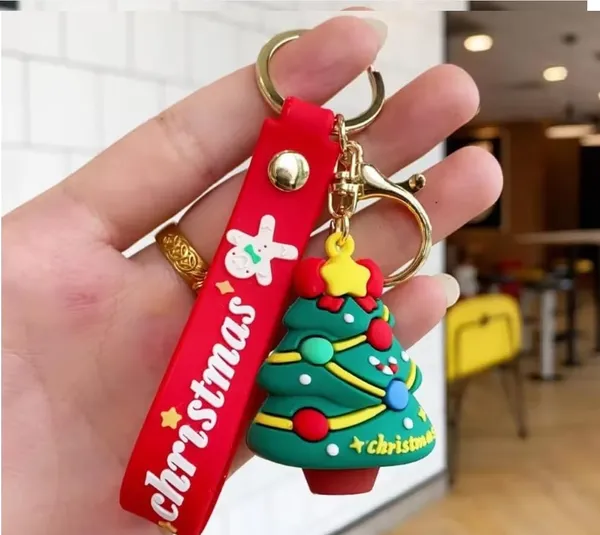 Set_of_2,_Merry_Christmas_Theme_Cute_Keychain_Bag_Keychain_Key_Holder_Christmas_Party_Gift_Giveaways_Pendants_Key_Chain_Gifts,_Multicolor