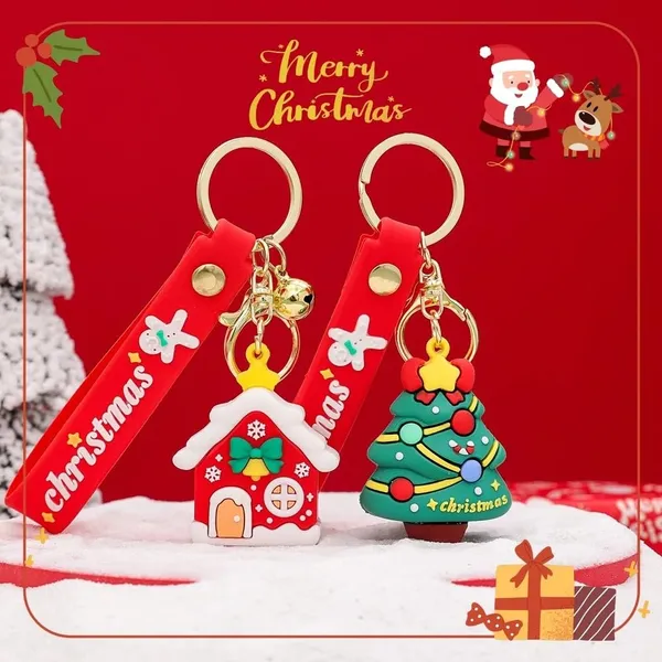 Set_of_2,_Merry_Christmas_Theme_Cute_Keychain_Bag_Keychain_Key_Holder_Christmas_Party_Gift_Giveaways_Pendants_Key_Chain_Gifts,_Multicolor