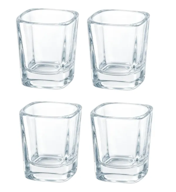 Pack_of_4,_75_ML_Square_Shaped_Tequila_Vodka_Whisky_Shot_Glass,_Peg_Measurer_Glasses,_Short_Glass_Set_for_Whiskey,_Tequila,_Vodka,_Clear