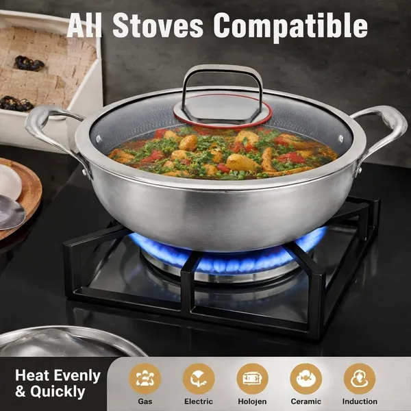 _Triply_Kadhai,_Non-Stick,_30_CM,_Stainless_Steel,_Heavy_Duty,_Triply_Wok,_4_Liters,_Gas_&_Induction_Compatible,_Dishwasher_Safe,_41x30x9_cm,_Made_in_China