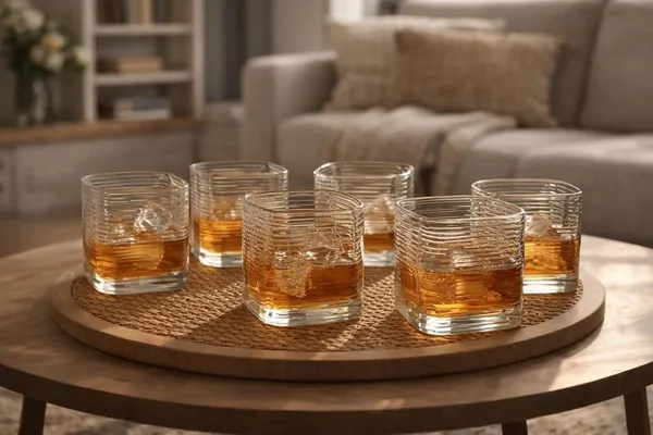 Set_of_6,_Premium_Square_Wave_Textured_Whisky_Glass_Set_�_370_ml_Crystal_Clear_Glasses_for_Whisky,_Cocktails,_Juice_&_Drinks_�_Elegant_Old_Fashioned_Tumblers_for_Home_&_Bar