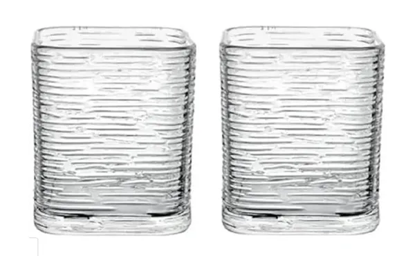 Set_of_2,_Premium_Square_Wave_Textured_Whisky_Glass_Set_�_370_ml_Crystal_Clear_Glasses_for_Whisky,_Cocktails,_Juice_&_Drinks_�_Elegant_Old_Fashioned_Tumblers_for_Home_&_Bar