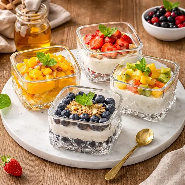 Square_Shaped_Brick_Pattern_Glass_Dessert_Bowls_�_Set_of_6_|_Elegant_Custard,_Yougart,_Nuts,_Ice_Cream_&_Parfait_Serving_Bowls_for_Home_&_Parties,_300_ML
