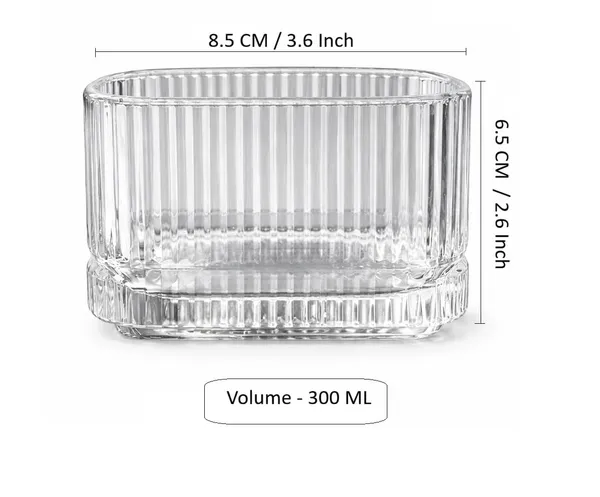 Set_of_2,_Square_Shaped_Flutted_Glass_Dessert_Bowls,_Elegant_Custard,_Yougart,_Nuts,_Ice_Cream_&_Parfait_Serving_Bowls_for_Home_&_Parties,_350_ML