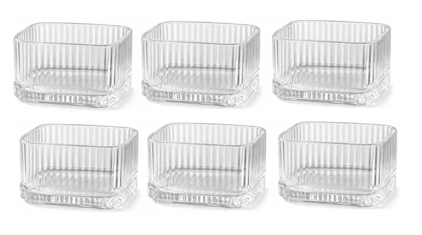 Set_of_6,_Square_Shaped_Flutted_Glass_Dessert_Bowls,_Elegant_Custard,_Yougart,_Nuts,_Ice_Cream_&_Parfait_Serving_Bowls_for_Home_&_Parties,_350_ML_Each