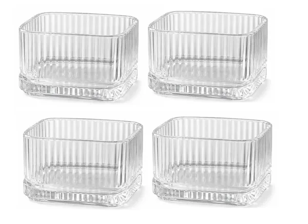 Set_of_4,_Square_Shaped_Flutted_Glass_Dessert_Bowls,_Elegant_Custard,_Yougart,_Nuts,_Ice_Cream_&_Parfait_Serving_Bowls_for_Home_&_Parties,_350_ML_Each