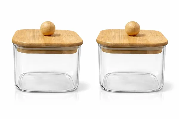 Set_of_2,_Small_Size_300_ML_Square_Borosilicate_Glass_Jar_with_Airtight_Leakproof_Bamboo_Lid_|_Kitchen_Storage_container_for_Sugar,Coffee,_Tea_&_Spices