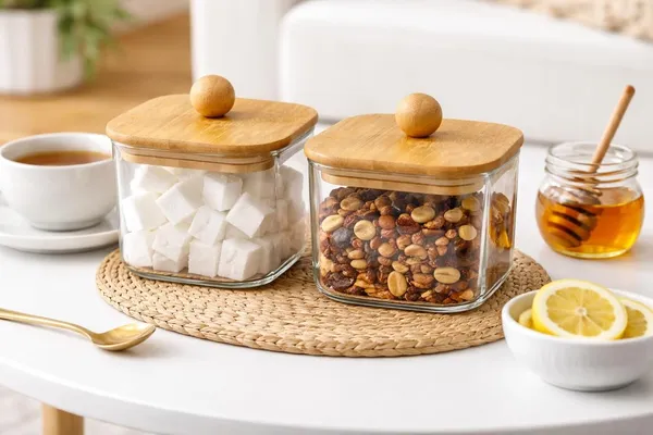 Set_of_2,_Small_Size_300_ML_Square_Borosilicate_Glass_Jar_with_Airtight_Leakproof_Bamboo_Lid_|_Kitchen_Storage_container_for_Sugar,Coffee,_Tea_&_Spices