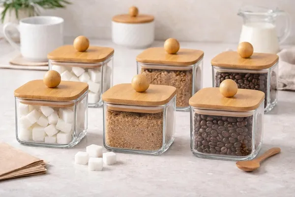 Set_of_6,_Small_Size_300_ML_Square_Borosilicate_Glass_Jar_with_Airtight_Leakproof_Bamboo_Lid_|_Kitchen_Storage_container_for_Sugar,_Coffee,_Tea_&_Spices