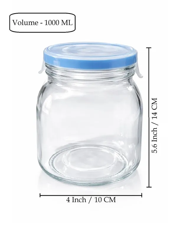 1000_ML_Airtight_Glass_Storage_Jar_with_Lid_Transparent_Kitchen_Container_|_Food-Grade_Glass_Cookie_Jar_for_Dry_Fruits,_Snacks_&_Spices,_2_Piece,_Clear