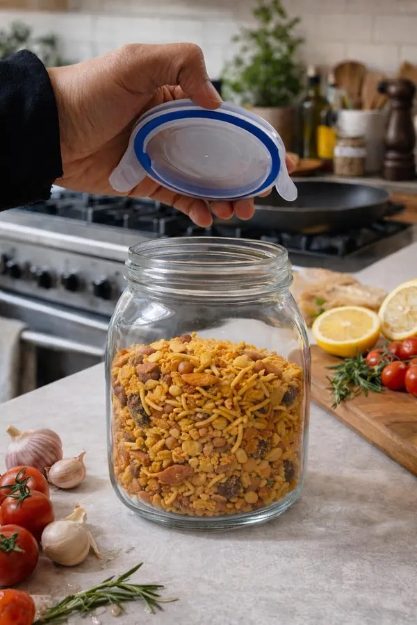 1000_ML_Airtight_Glass_Storage_Jar_with_Lid_Transparent_Kitchen_Container_|_Food-Grade_Glass_Cookie_Jar_for_Dry_Fruits,_Snacks_&_Spices,_2_Piece,_Clear