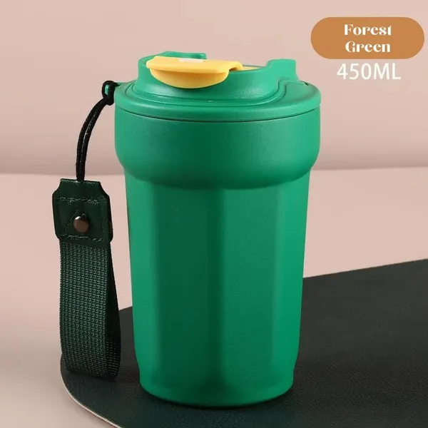 _Stainless_Steel_Travel_Coffee_Mugs_Tumbler_Insulated_Gym_Water_Bottle_with_Leak-Proof_Lid_Double_Wall_Thermal_Cup_for_Hot_Cold_Drinks,_450_ML,_Green