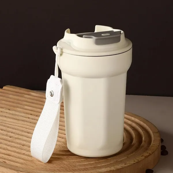 _Stainless_Steel_Travel_Coffee_Mugs_Tumbler_Insulated_Gym_Water_Bottle_with_Leak-Proof_Lid_Double_Wall_Thermal_Cup_for_Hot_Cold_Drinks,_450_ML,_White