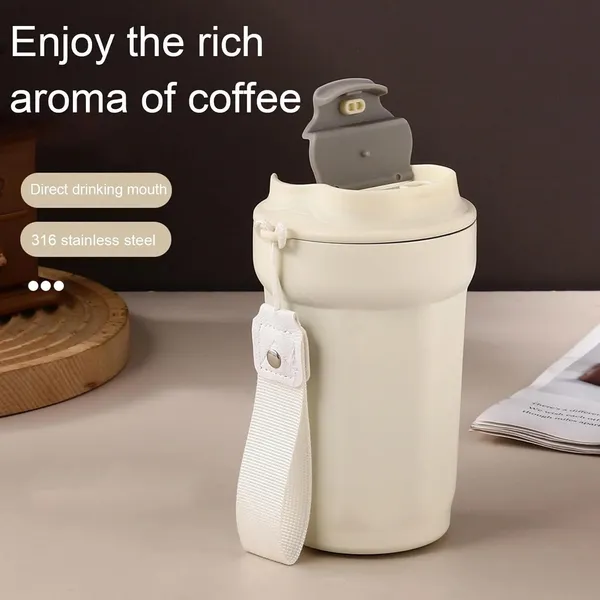 _Stainless_Steel_Travel_Coffee_Mugs_Tumbler_Insulated_Gym_Water_Bottle_with_Leak-Proof_Lid_Double_Wall_Thermal_Cup_for_Hot_Cold_Drinks,_450_ML,_White