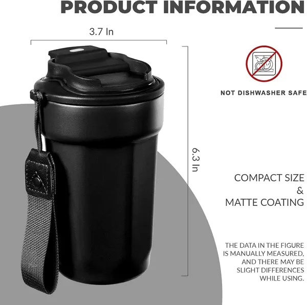 _Stainless_Steel_Travel_Coffee_Mugs_Tumbler_Insulated_Gym_Water_Bottle_with_Leak-Proof_Lid_Double_Wall_Thermal_Cup_for_Hot_Cold_Drinks,_450_ML,_Black