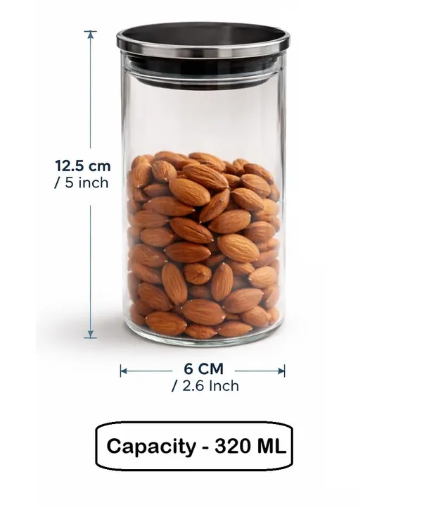 Pack_of_3,_Borosilicate_Glass_Storage_Jars_with_Airtight_Stainless_Steel_Lid_(320_ML)_|_Kitchen_Container_for_Dry_Fruits,_Nuts,_Spices_&_Snacks_|_Food_Grade,_Lead_Free