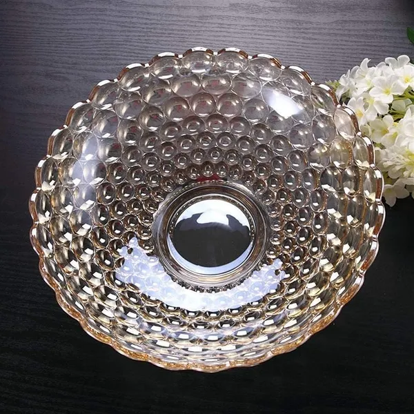 Light_Golden_Glass_Decorative_Bowl_|_12_Inch_(29_cm)_Diameter_|_Hobnail_Textured_Centerpiece_Bowl_for_Potpourri,_Fruits_&_Table_D�cor